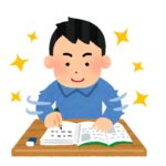 資格の勉強をする男性